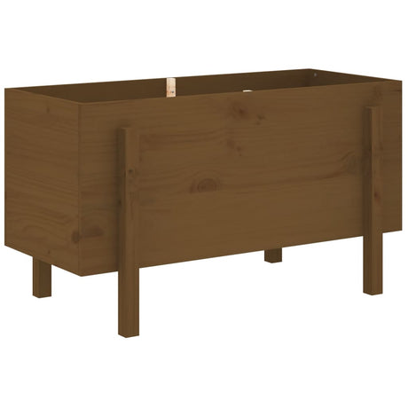 Vidaxx planter hævet 101x50x57 cm fast fyrretræ honningbrun