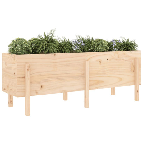 Vidaxl planter hævet 160x50x57 cm fast fyrretræ