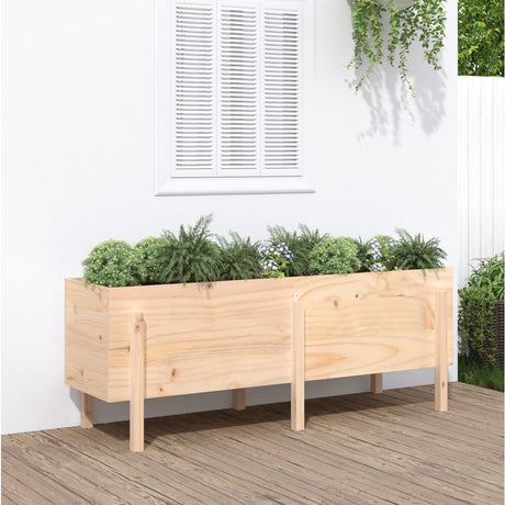Vidaxl planter hævet 160x50x57 cm fast fyrretræ