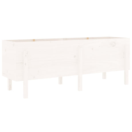 Vidaxx planter hævet 160x50x57 cm fast fyrretræ hvid