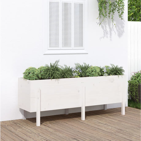 Vidaxx planter hævet 160x50x57 cm fast fyrretræ hvid