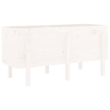 Vidaxx planter hævet 121x50x57 cm fast fyrretræ hvid