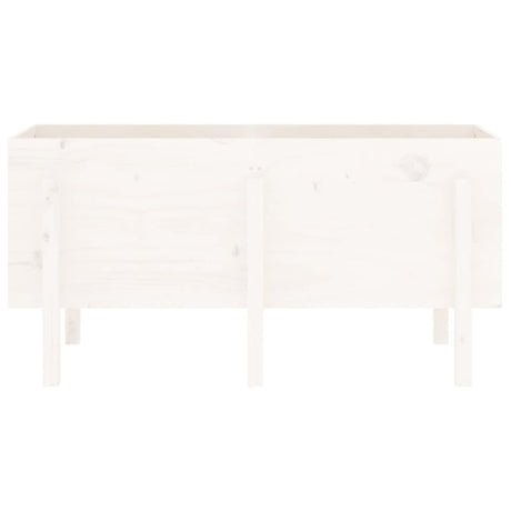 Vidaxx planter hævet 121x50x57 cm fast fyrretræ hvid