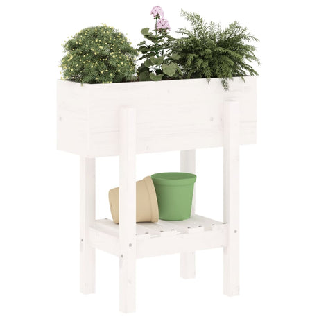 Vidaxx planter 62x30x69 cm fast fyrretræ hvid