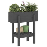 VIDAXX PLANTER 62X30X69 CM SOLID PINE TRE GRÅ