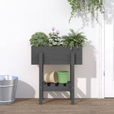 VIDAXX PLANTER 62X30X69 CM SOLID PINE TRE GRÅ