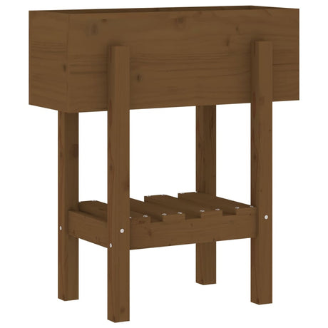 VIDAXX PLANTER 62X30X69 CM SOLID PINE TRE HONEY BRUN