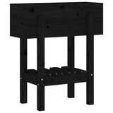 VIDAXX PLANTER 62X30X69 CM SOLID PINE TRÆ Sort