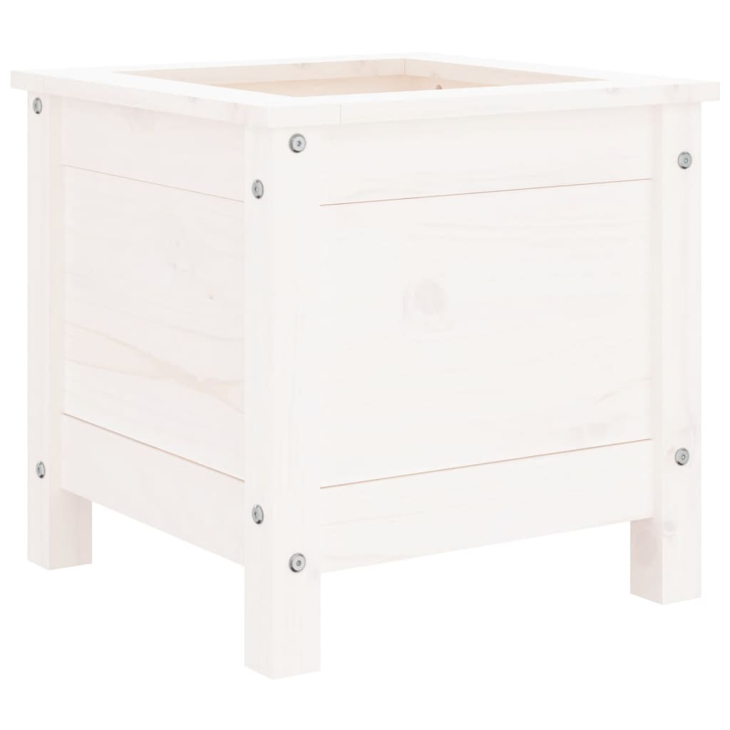 Vidaxx planter 40x40x39 cm fast fyrretræ hvid