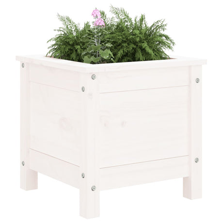 Vidaxx planter 40x40x39 cm fast fyrretræ hvid