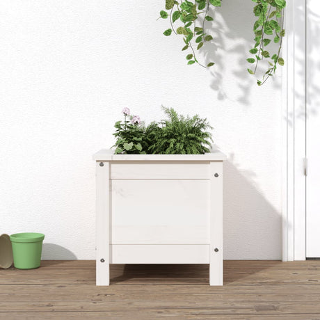 Vidaxx planter 40x40x39 cm fast fyrretræ hvid