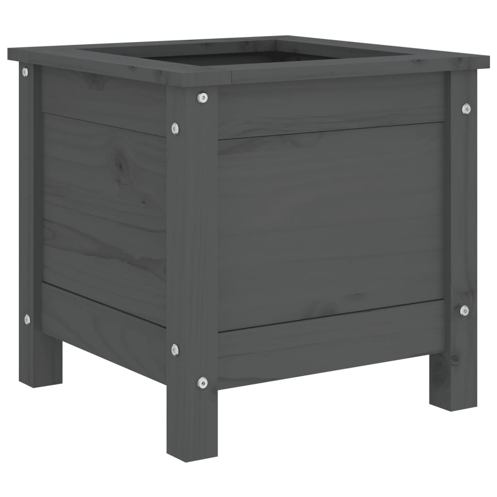 Vidaxx planter 40x40x39 cm solid fyrretræ grå