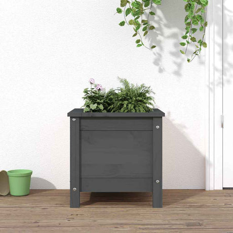 Vidaxx planter 40x40x39 cm solid fyrretræ grå