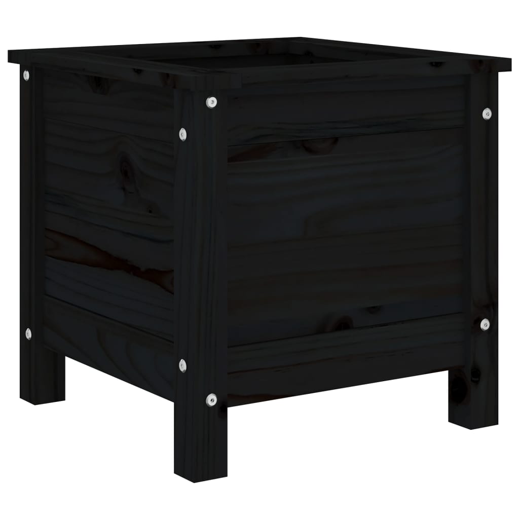 Vidaxx planter 40x40x39 cm solid fyrretræ sort
