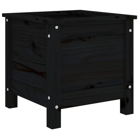 Vidaxx planter 40x40x39 cm solid fyrretræ sort