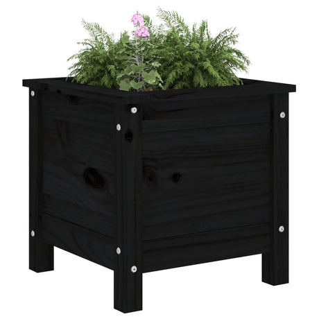 Vidaxx planter 40x40x39 cm solid fyrretræ sort