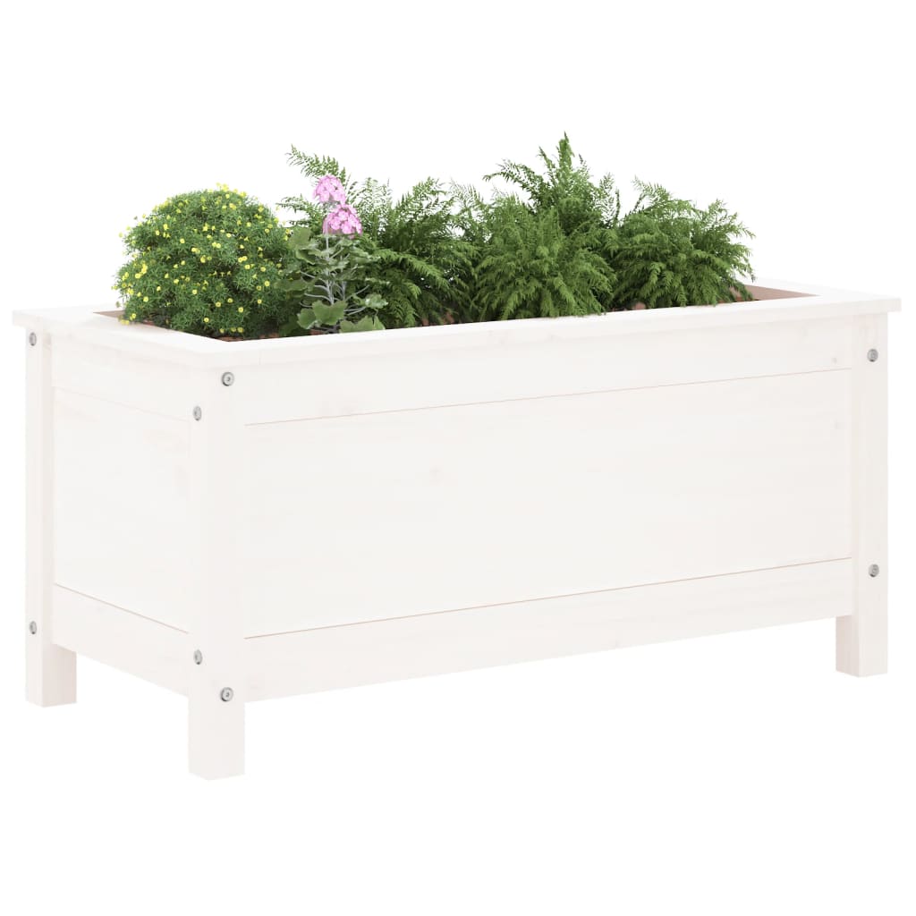 VIDAXX PLANTER 82.5x40x39 cm Solid fyrretræ hvid