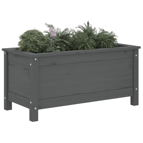 Vidaxx planter 82.5x40x39 cm Solid fyrretræ grå