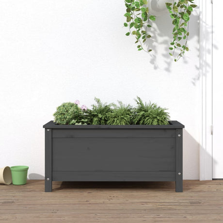 Vidaxx planter 82.5x40x39 cm Solid fyrretræ grå