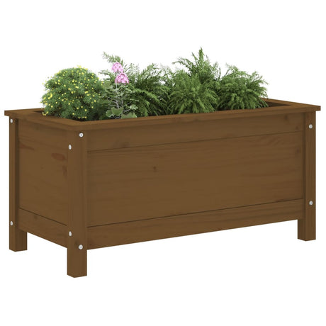 VIDAXX PLANTER 82.5x40x39 cm Solid fyrretræ Honningbrun