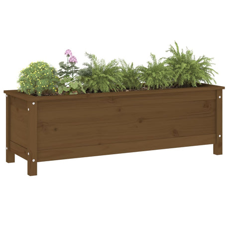 Vidaxx planter hævet 119,5x40x39 cm solid fyrretræ honningbrun