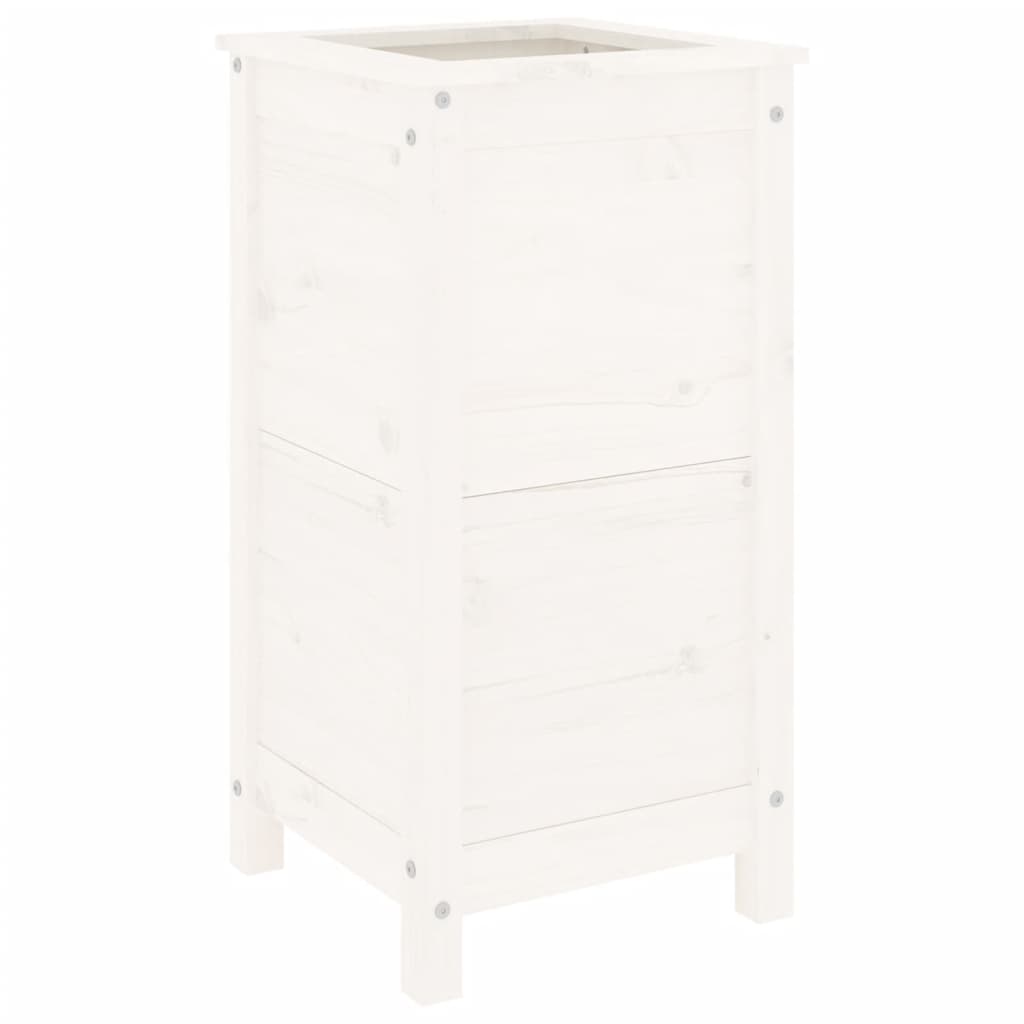 Vidaxx planter 40x40x78 cm fast fyrretræ hvid