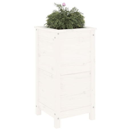 Vidaxx planter 40x40x78 cm fast fyrretræ hvid