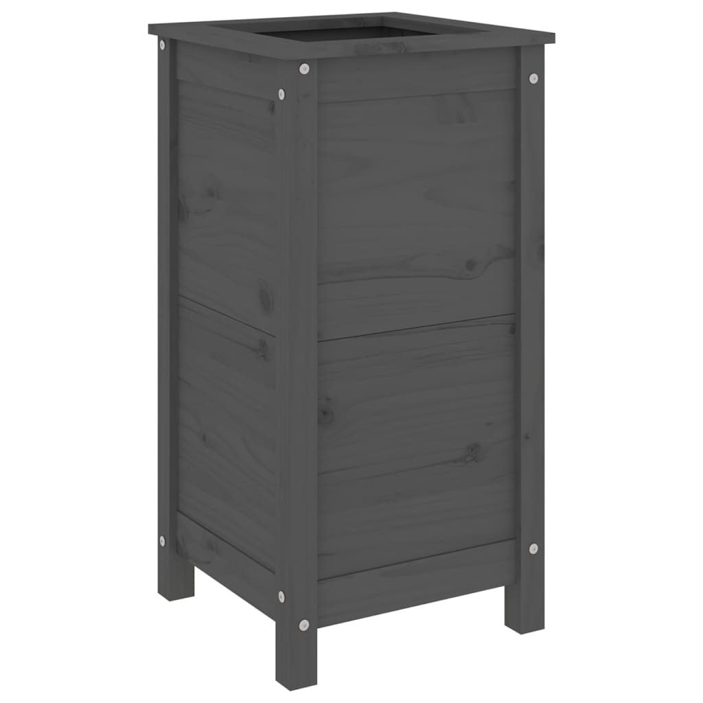 Vidaxx planter 40x40x78 cm fast fyrretræ grå