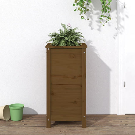 Vidaxx planter 40x40x78 cm Solid fyrretræ Honningbrun
