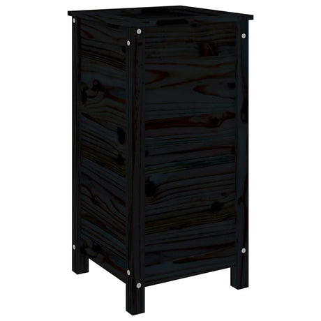 Vidaxx planter 40x40x78 cm Solid fyrretræ sort