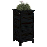 Vidaxx planter 40x40x78 cm Solid fyrretræ sort