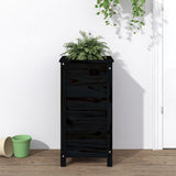 Vidaxx planter 40x40x78 cm Solid fyrretræ sort