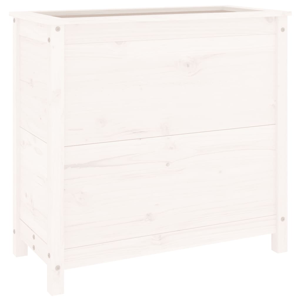 Vidaxx planter 82.5x40x78 cm Solid fyrretræ hvid