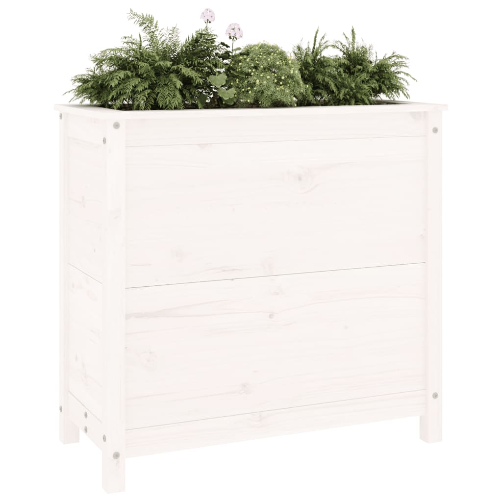 Vidaxx planter 82.5x40x78 cm Solid fyrretræ hvid