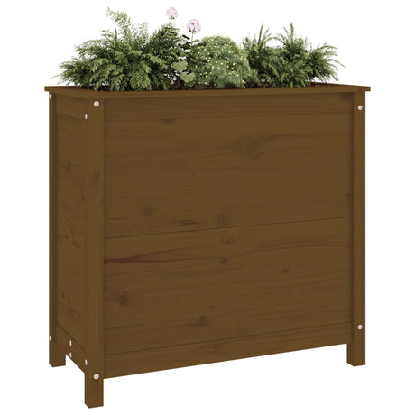 VIDAXX PLANTER 82.5x40x78 cm Solid fyrretræ Honningbrun
