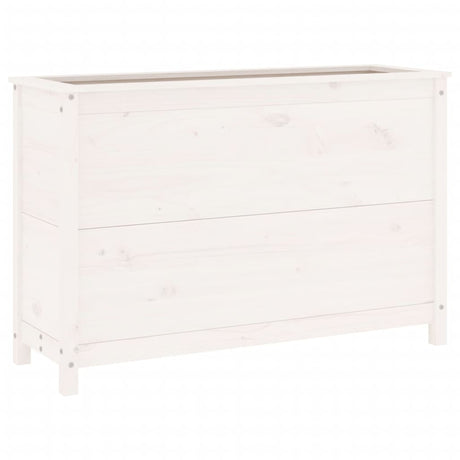 Vidaxx planter hævet 119,5x40x78 cm fast fyrretræ hvid