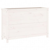 Vidaxx planter hævet 119,5x40x78 cm fast fyrretræ hvid