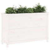 Vidaxx planter hævet 119,5x40x78 cm fast fyrretræ hvid