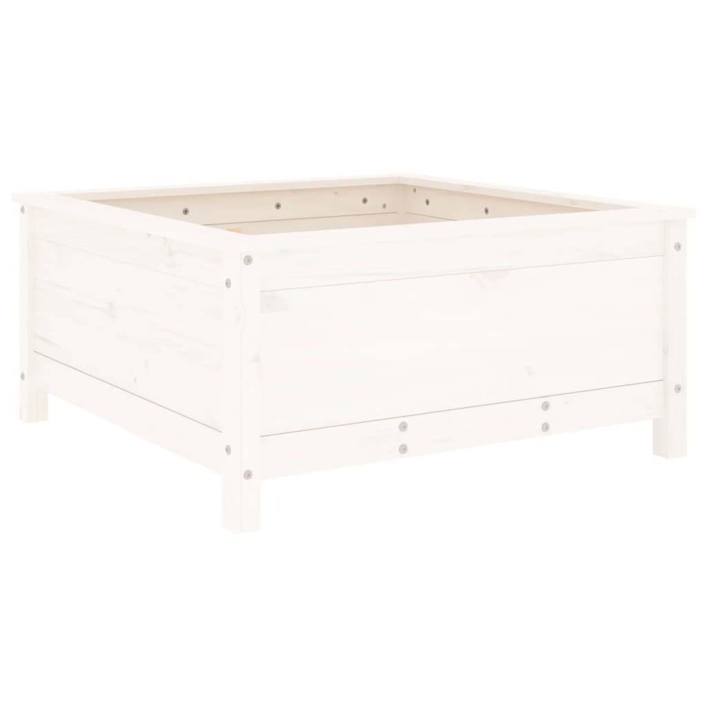 Vidaxx planter 82.5x82.5x39 cm Solid fyrretræ hvid