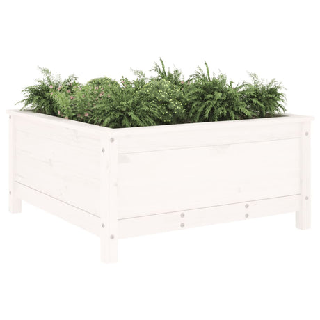 Vidaxx planter 82.5x82.5x39 cm Solid fyrretræ hvid