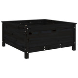 Vidaxx planter 82.5x82.5x39 cm Solid fyrretræ sort