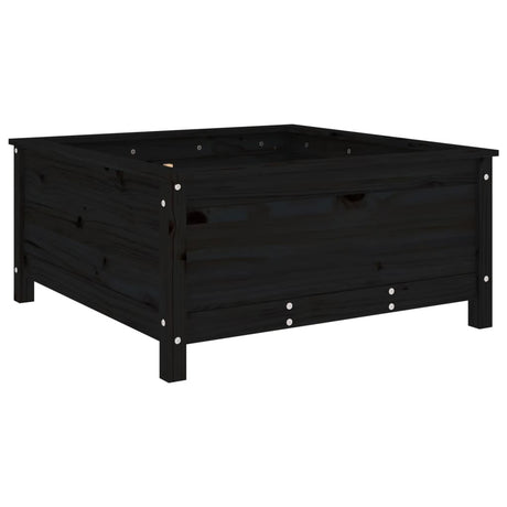Vidaxx planter 82.5x82.5x39 cm Solid fyrretræ sort