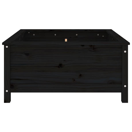 Vidaxx planter 82.5x82.5x39 cm Solid fyrretræ sort