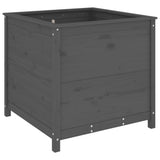 Vidaxx planter 82.5x82.5x78 cm Solid fyrretræ grå