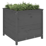 Vidaxx planter 82.5x82.5x78 cm Solid fyrretræ grå