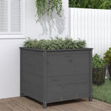 Vidaxx planter 82.5x82.5x78 cm Solid fyrretræ grå