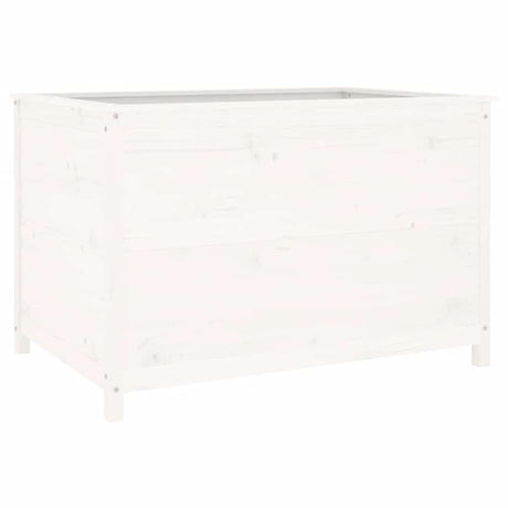 Vidaxx planter hævet 119,5x82,5x78 cm fast fyrretræ hvid