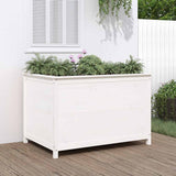 Vidaxx planter hævet 119,5x82,5x78 cm fast fyrretræ hvid