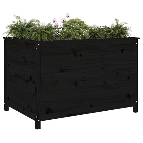 Vidaxx planter hævet 119,5x82,5x78 cm solid fyrretræ sort