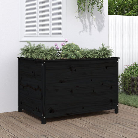 Vidaxx planter hævet 119,5x82,5x78 cm solid fyrretræ sort